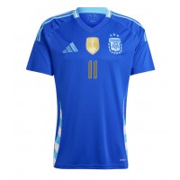 Camiseta Argentina Angel Di Maria #11 Visitante Equipación Copa America 2024 manga corta